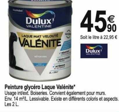 peinture glycéro laque valénite duluxe valentine