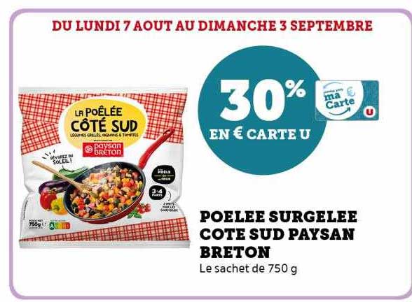 poêlée surgelée côte sud paysan breton