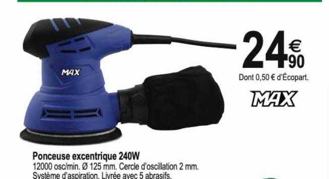 ponceuse excentrique 240w max