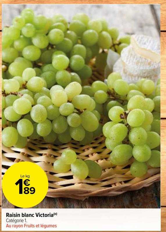 raisin blanc victoria