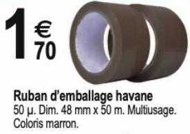 ruban d'emballage havane