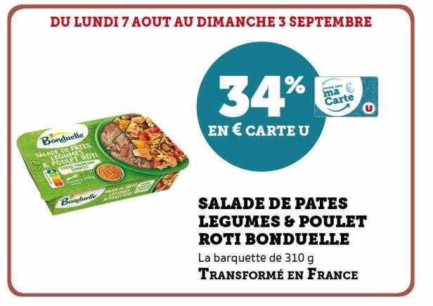 Salade De Pâtes Légumes & Poulet Rôti Bonduelle