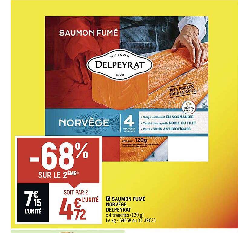 Saumon Fumé Norvège Delpeyrat