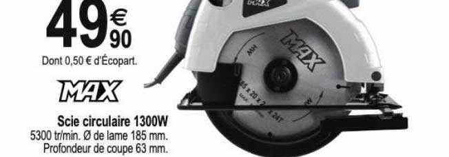 scie circulaire 1300w max