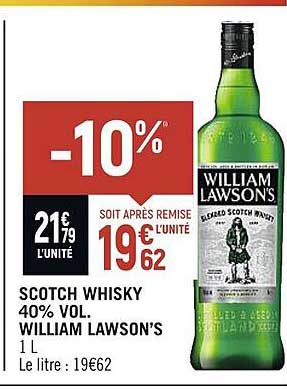 scotch whisky 40% vol. william lawson's