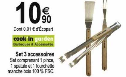 set 3 accessoires cook'in garden