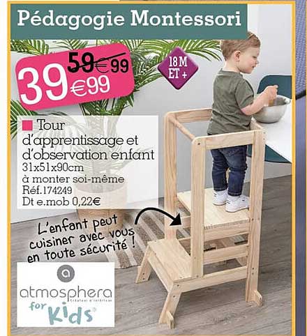 tour d'apprentissage et d'obsevation enfant