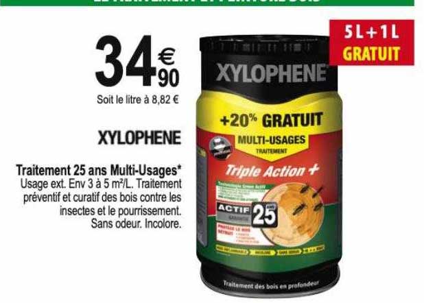 traitement 25 ans multi-usages xylophène