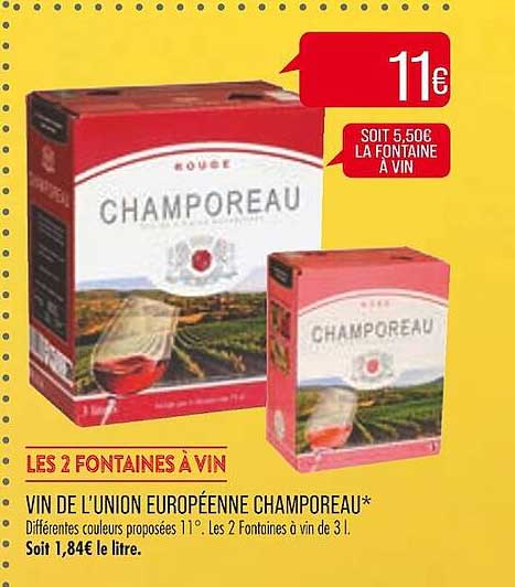 vin de l'union européenne champoreau