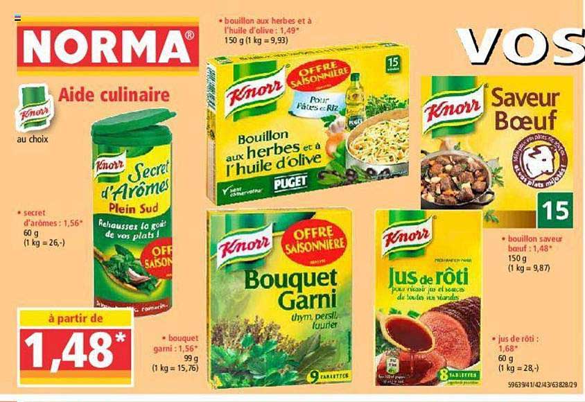 aide culinaire knorr