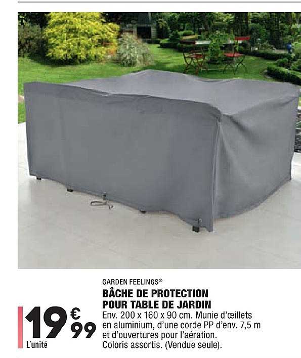 Bâche De Protection Pour Table De Jardin Garden Feelings