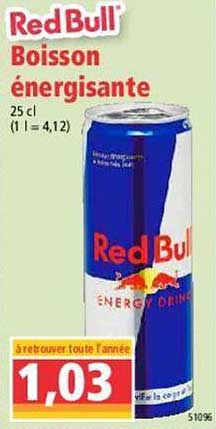boisson énergisante red bull