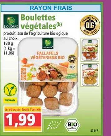 boulettes végétales bio sonne