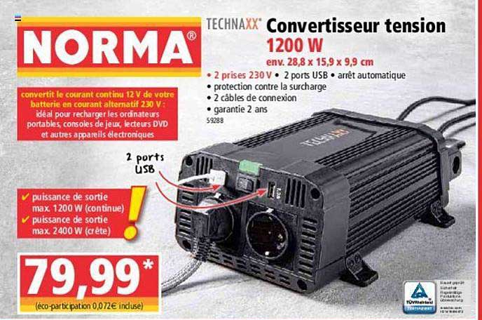 convertisseur tension technaxx