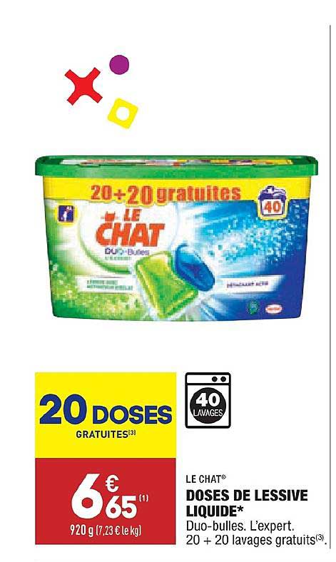 Doses De Lessive Liquide Le Chat