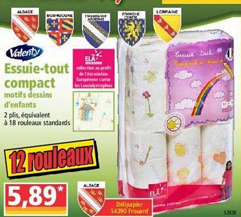 essuie tout compact valenty