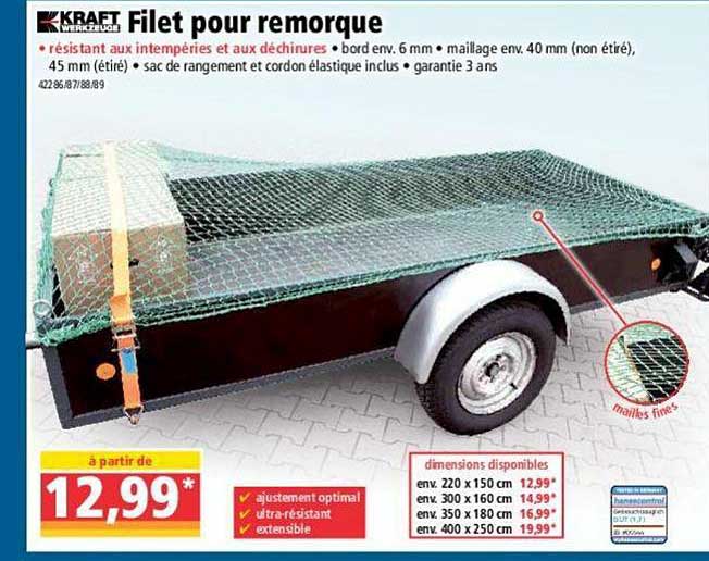 filet pour remorque kraft werkzeuge