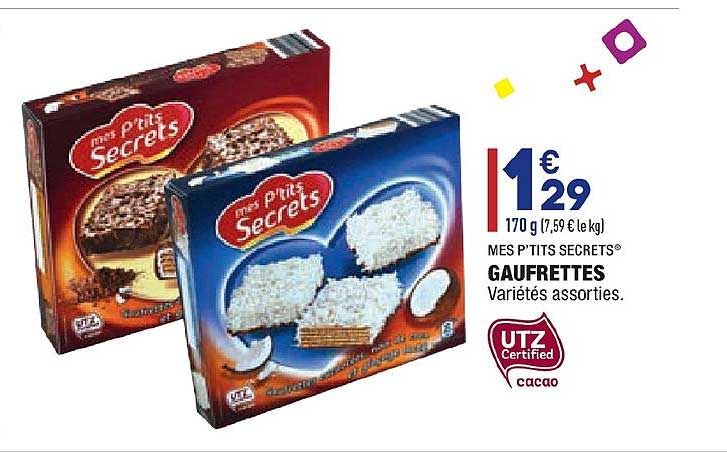 gaufrettes mes p'tits secrets