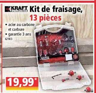 kit de fraisage kraft werkzeuge