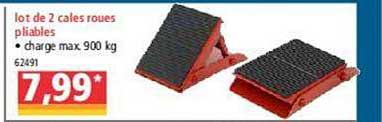 lot de 2 cales roues pliables