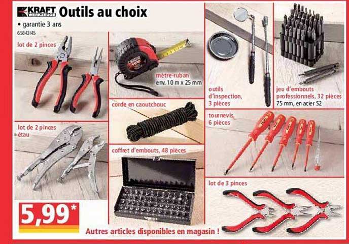outils au choix kraft werkzeuge