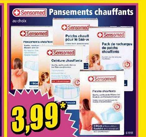 pansements chauffants sensomed