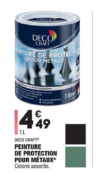 peinture de protection pour métaux deco craft