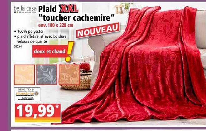 plaid xxl toucher cachemire bella casa