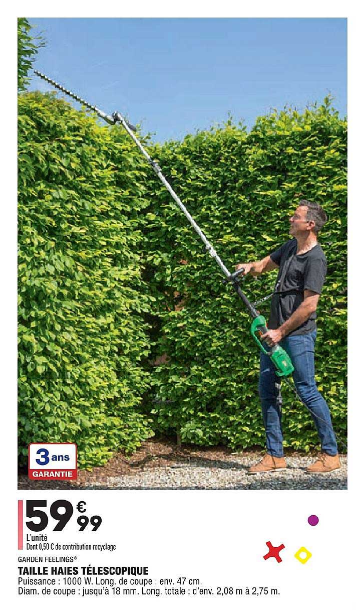 Taille Haies Télescopique Garden Feelings