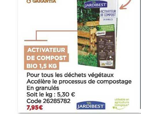activateur de compost bio 1,5 kg jardibest