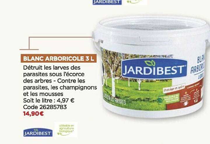 blanc arboricole 3 l jardibest