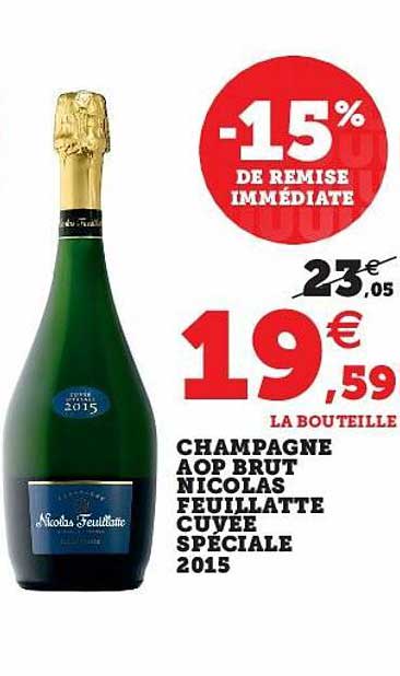 champagne aop brut nicolas feuillatte cuvée spéciale 2015