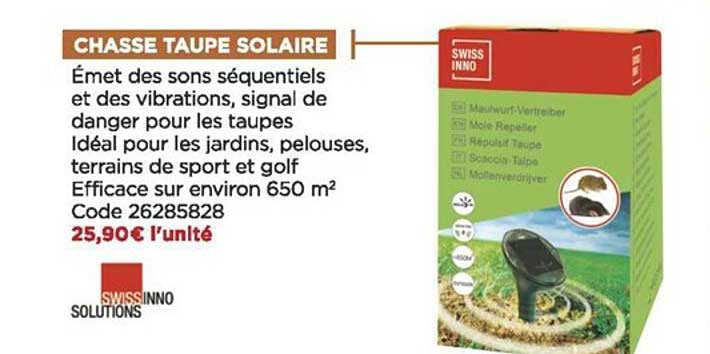 chasse taupe solaire swiss inno