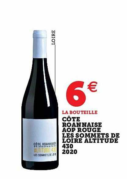 côte roannaise aop rouge les sommets de loire altitude 430 2020