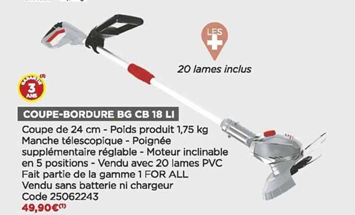 coupe-bordure bg cb 18 li