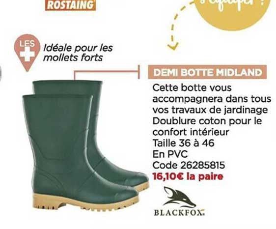 demi botte midland blackfox