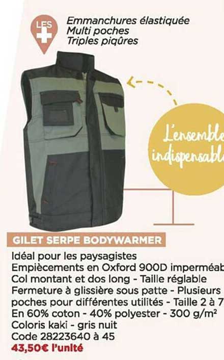 gilet serpe bodywarmer