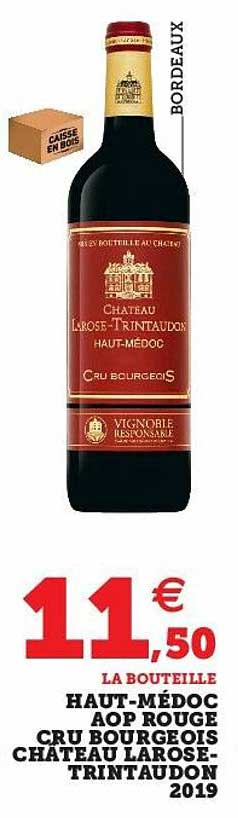 haut-mécoc aop rouge cru bourgeois château larose-trintaudon 2019