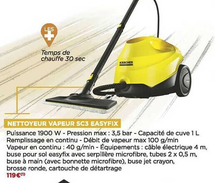 nettoyeur vapeur sc3 easyfix kärcher