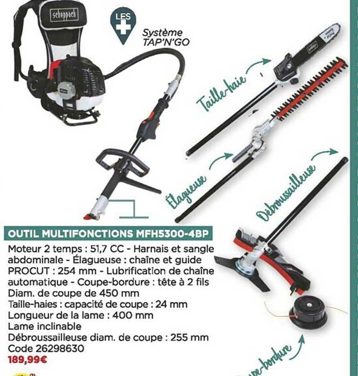 Outil Multifonctions Mfh5300-4bp Scheppach