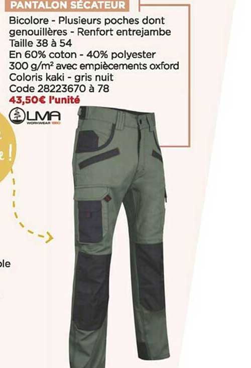 pantalon sécateur lma