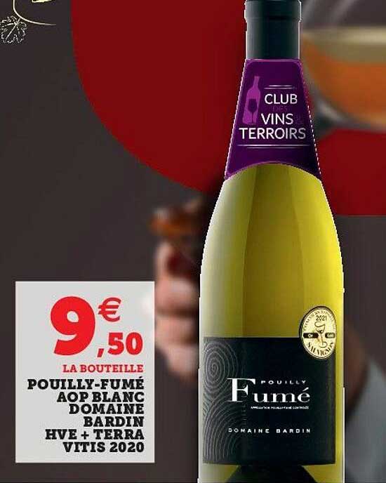 pouilly-fumé aop blanc domaine bardin hve + terra vitis 2020