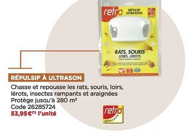 répulsif à ultrason retro