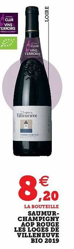 saumur-chamigny aop rouge les loges de villeneuve bio 2019
