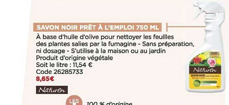 savon noir prêt à l'emploi 750 ml naturen