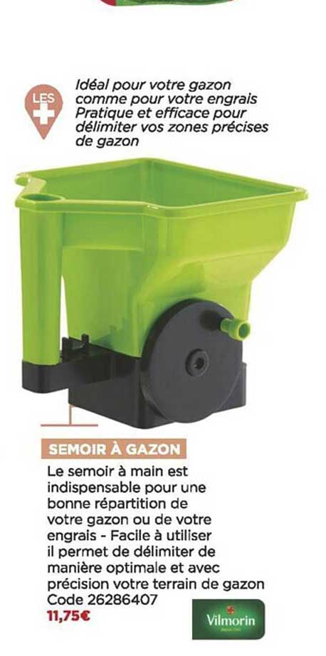 semoir à gazon vilmorin