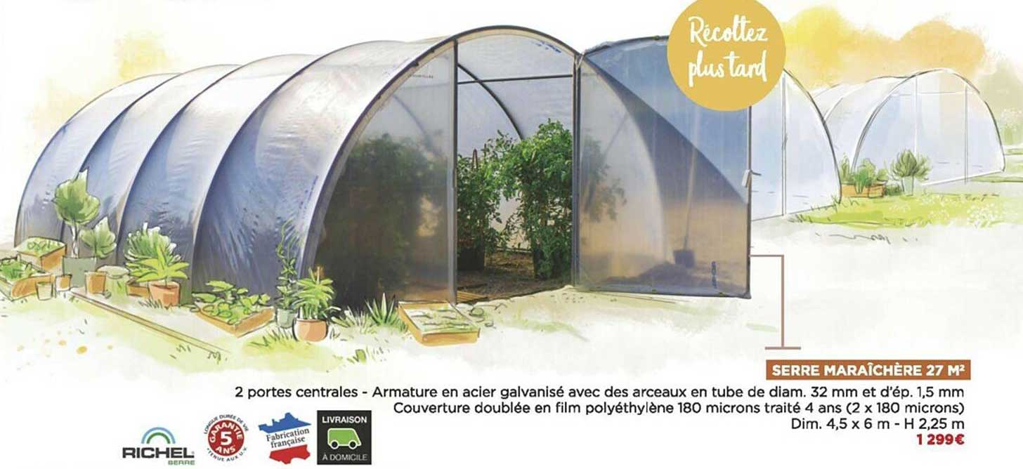 serre maraîchère 27 m² richel