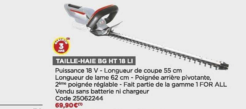 taille-haie bg ht 18 li