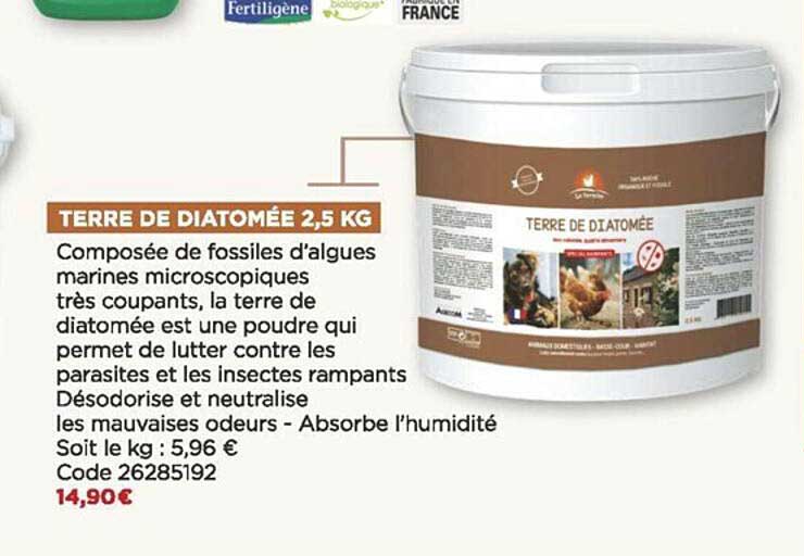 terre de diatomée 2,5 kg