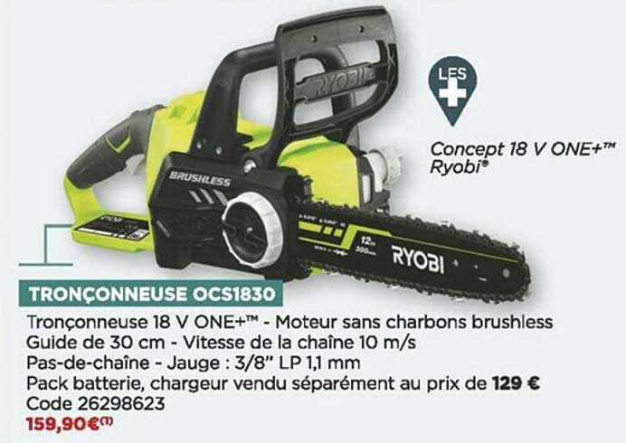 tronçonneuse ocs1830 ryobi
